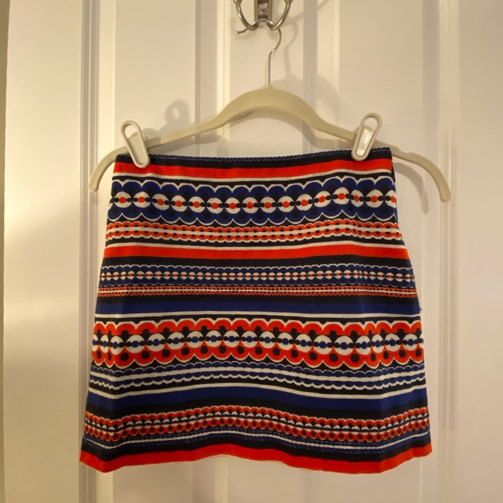 Red and blue Milly skirt | 0